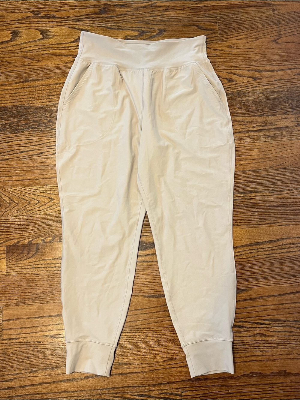 Old Navy Active Tan High-Rise Joggers size L